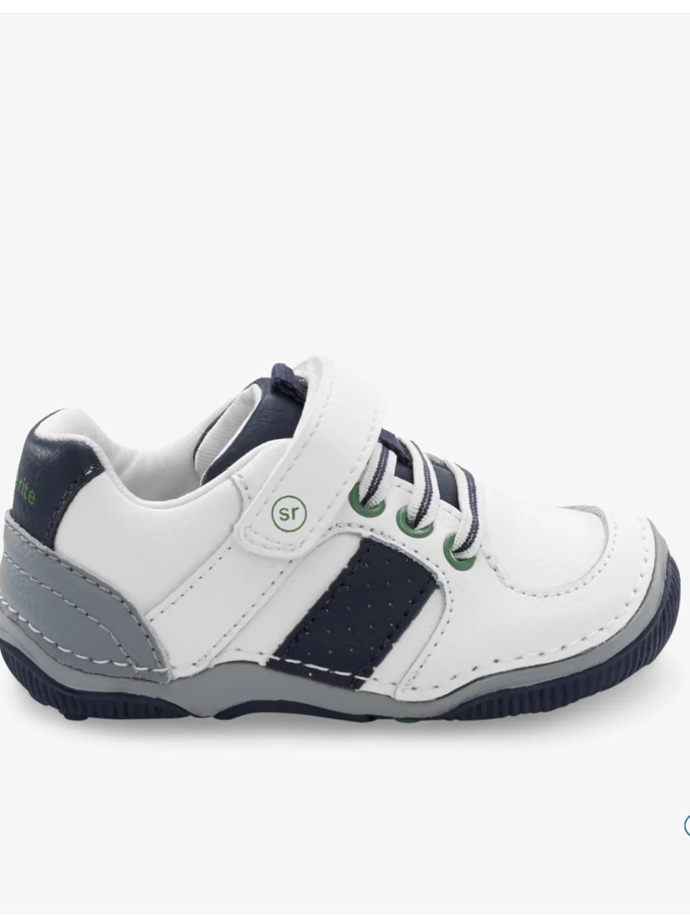 Stride Rite Navy White and  Gray Kids Walkers Sneakers Size 7.5 Wide